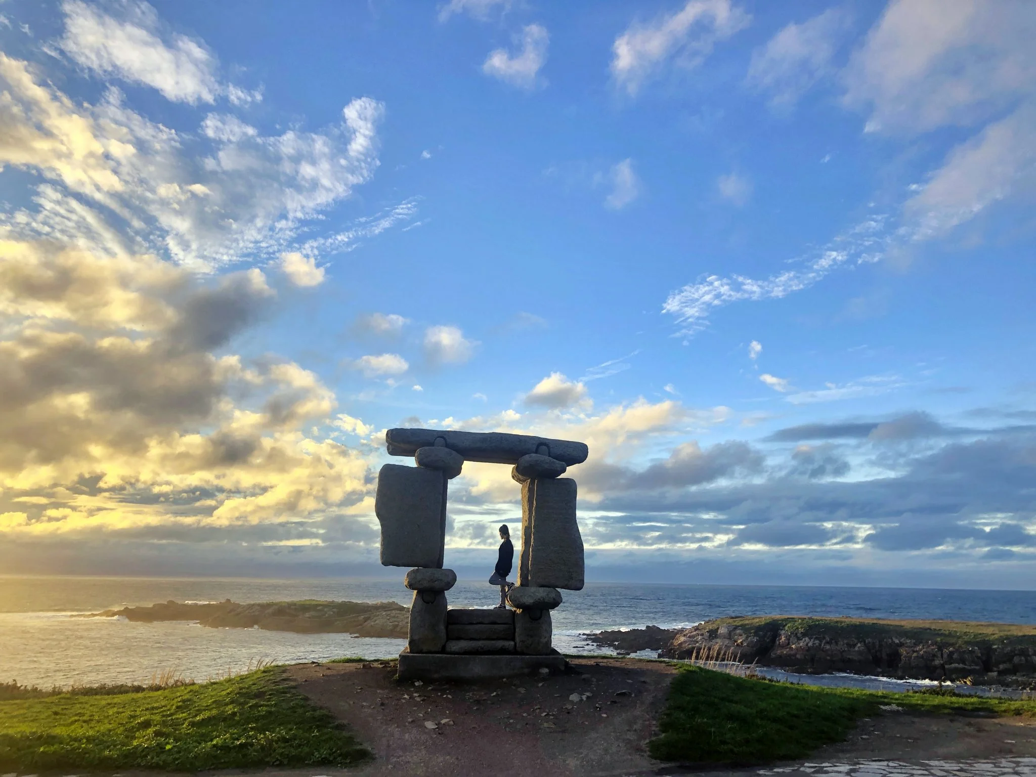 Atardecer en la Ventana al Atlántico de O Portiño